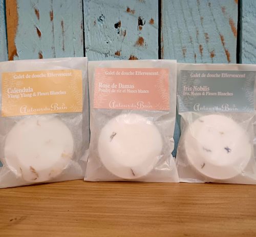 galet de douche rose de Damas image